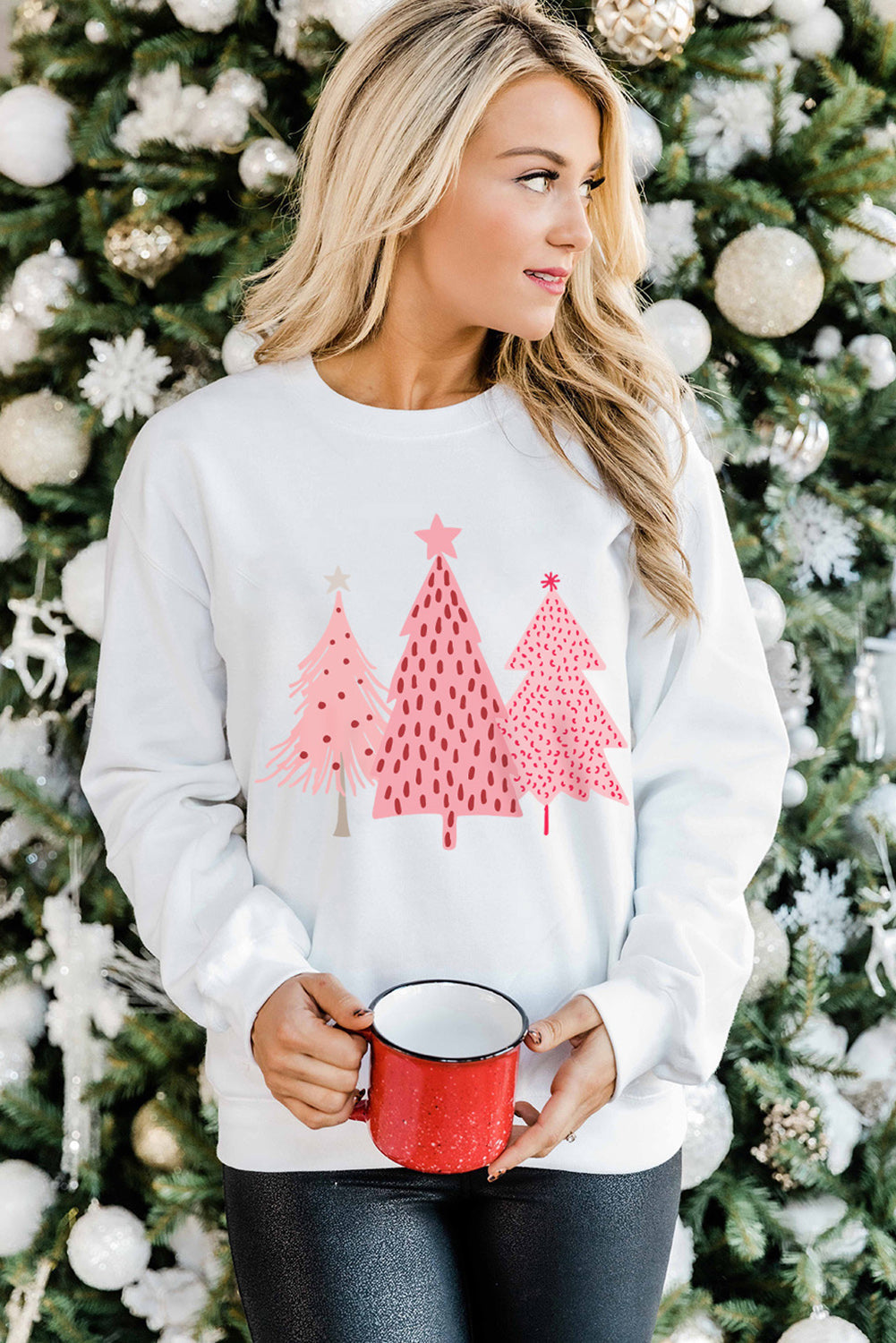 Christmas Tree Pullover Sweatshirt-2