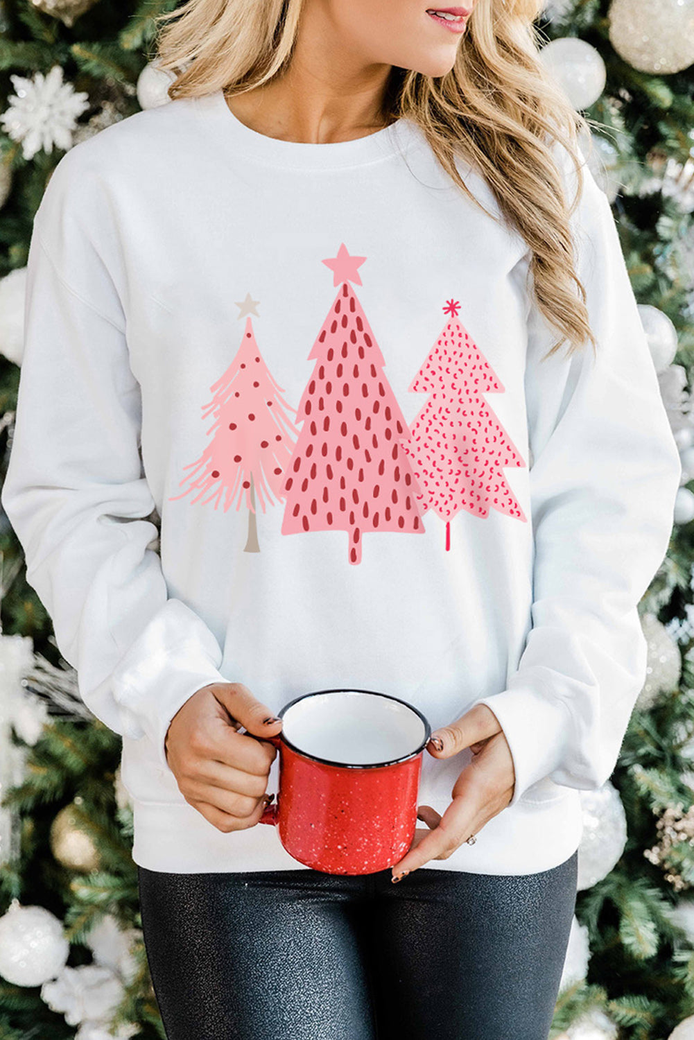 Christmas Tree Pullover Sweatshirt-0